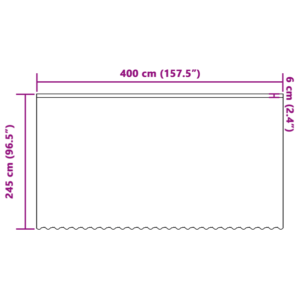 Spetsgardin med gardiner Blommor Vit 245 x 400 cm Polyester