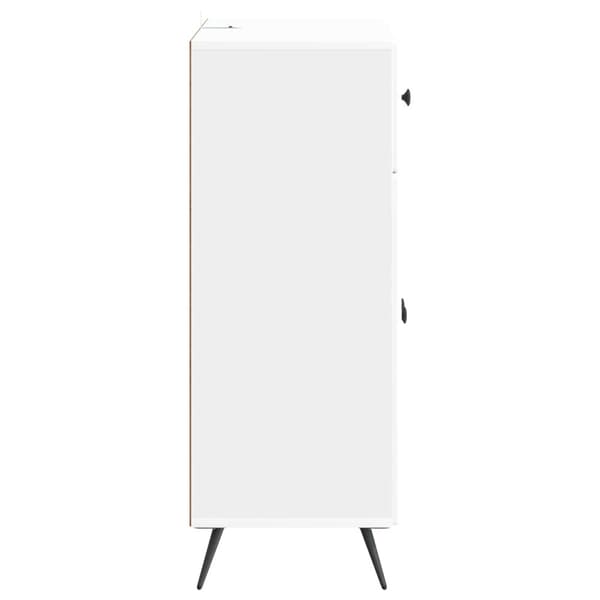 Sideboard Vit högglans 66 x 34,5 x 90 cm Konstruerat trä