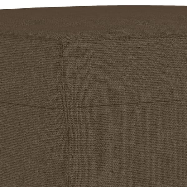 Fotpall brun 60x50x41 cm tyg