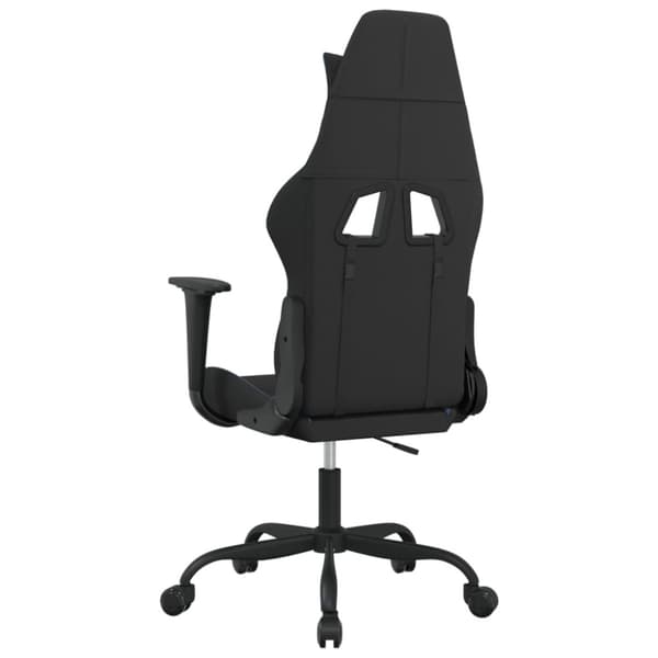Gamingstol svart och blå tyg