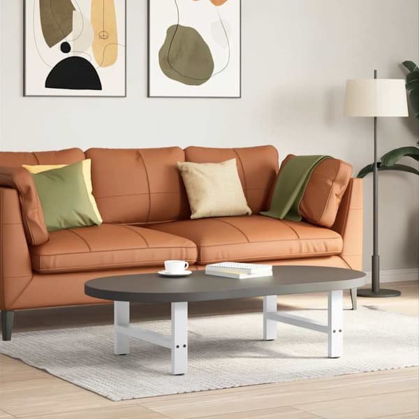 Soffbordsben vita 2 st 70x(30-31) cm stål