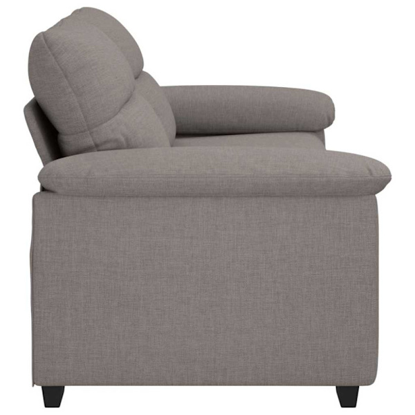 2-sitssoffa taupe 180x81x84 cm tyg