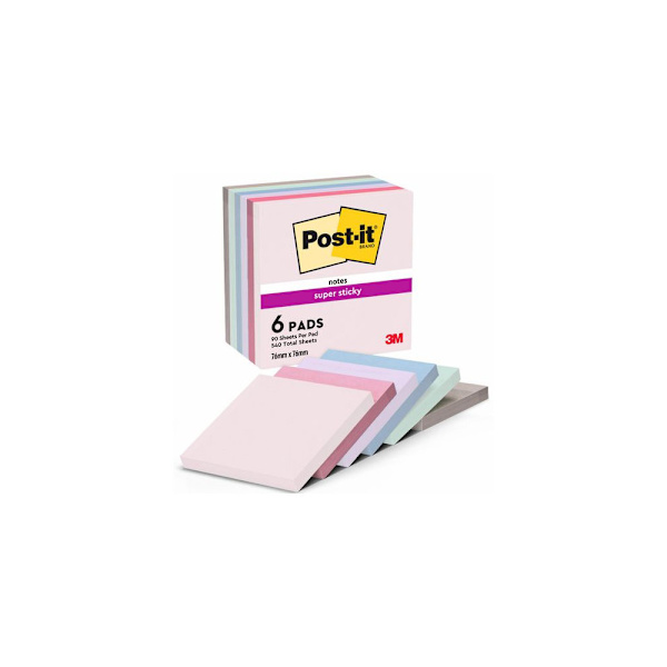 Notes POST-IT SS Soulful 76x76 6/fp