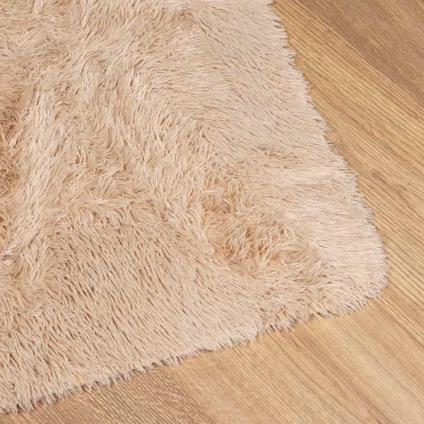 Ryamatta med lång lugg NAVARRA beige 120x170 cm polyester