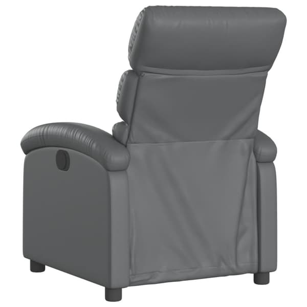 Reclinerfåtölj grå konstläder