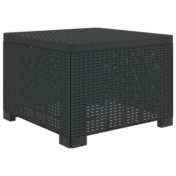 4-sits Trädgårdsoffa Rattan Look PP Antracit
