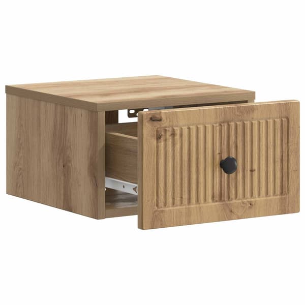 Väggmonterat Sängbord 2 pcs Artisan-ek 33 x 34,5 x 20 cm