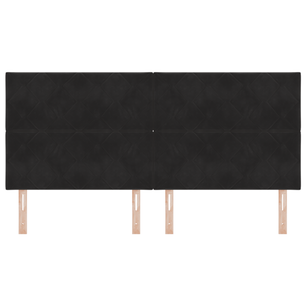 LED huvuddyna Svart 200 cm Sammet