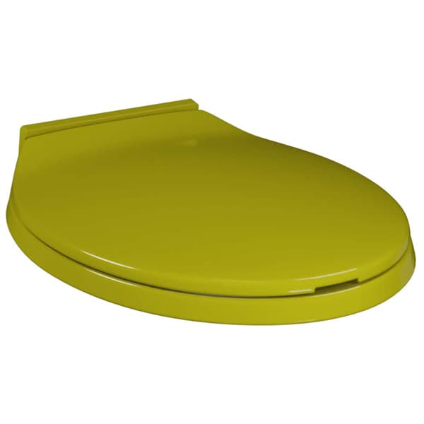 Toalettsits mjuk stängning grön oval