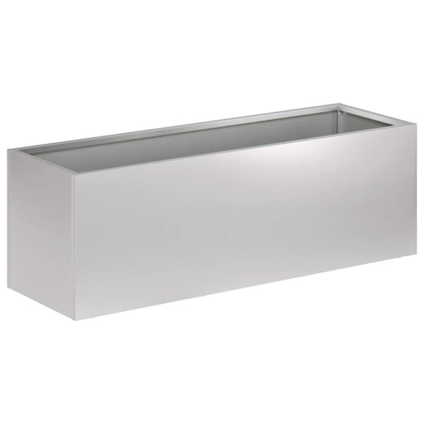Trädgårdsplanterare Silver 60 x 20 x 20 cm Galvaniserat stål