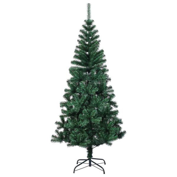 Plastgran med regnbågsskimrande grenar grön 150 cm PVC