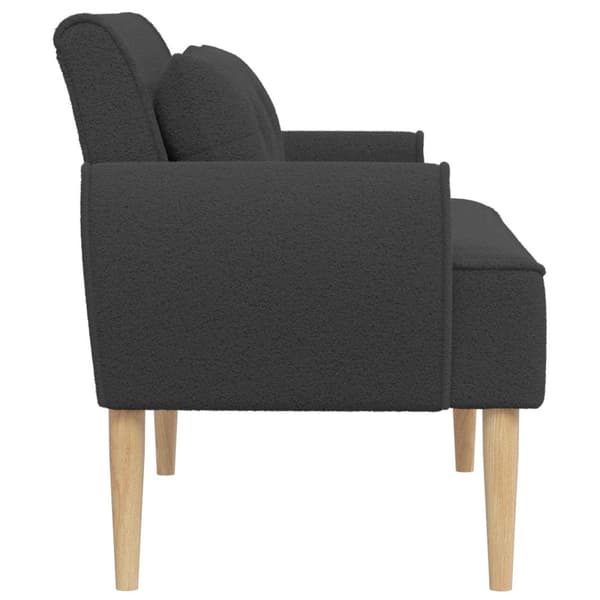 Loveseat med knapprapport Mörkgrå 117 x 67 x 77 cm Bouclé