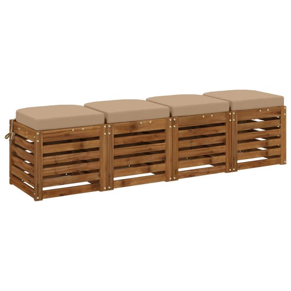 4-delade Sittkuddar SOEST 4 st 100% Polyester Sand