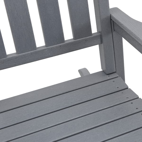 Gungstol 2 pcs Ljusgrå 92 x 70 x 108 cm polyeten