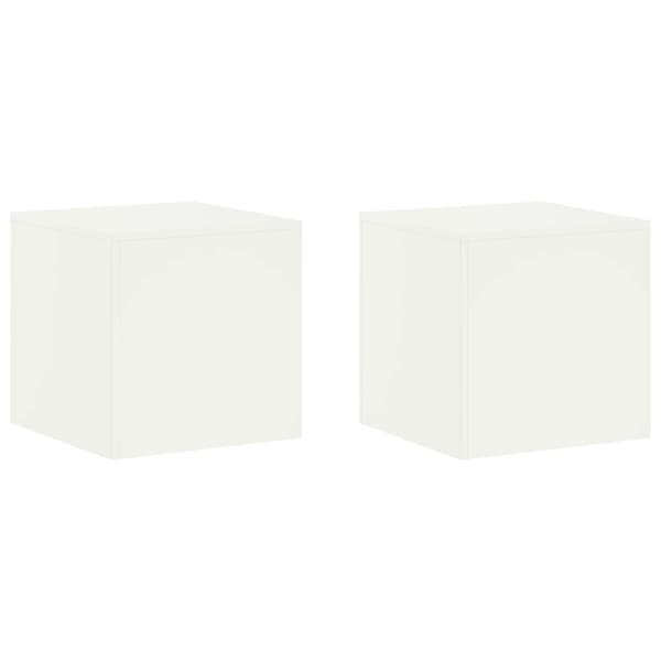 Växtställ 2 pcs Vit 40 x 40 x 40 cm Stål