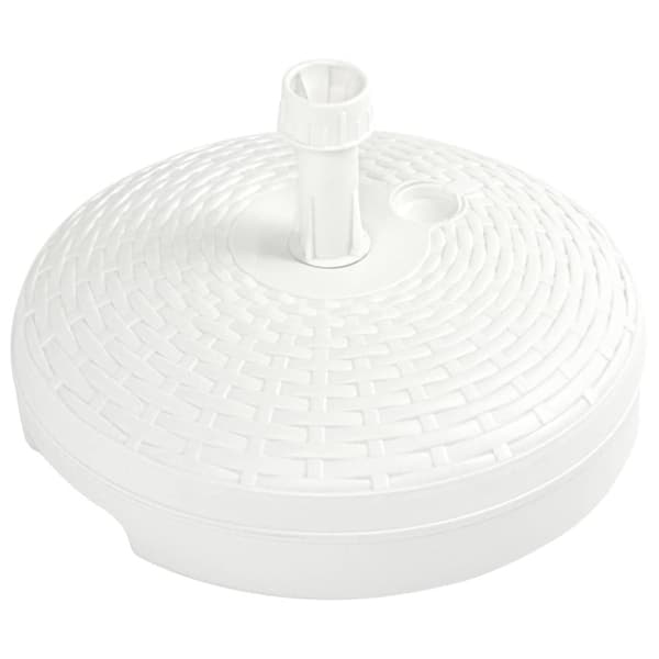 Parasollfot sand/vattenfylld 20 L vit plastrotting
