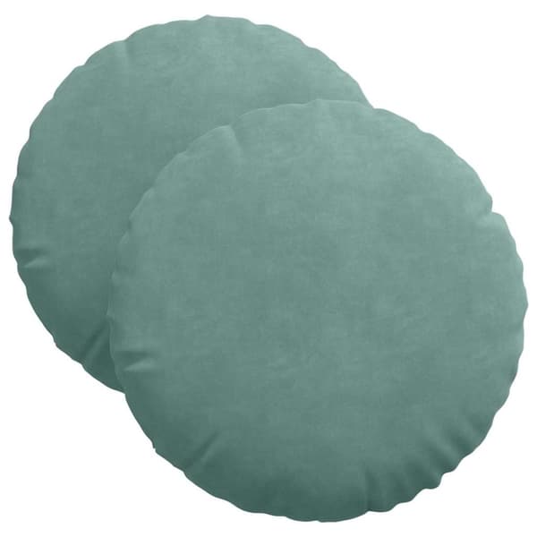Sittkuddar 2 pcs Havgrön Ø 40 x 13 cm Sammet