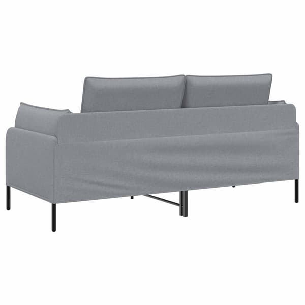 2-sits soffa Ljusgrå 188 x 81 x 89 cm Tyg