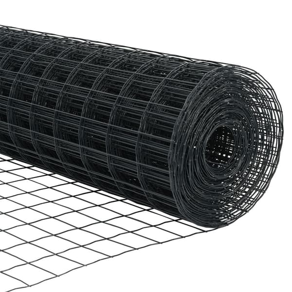 Stängsel med stolpe Grå 1,2 x 10 m Stål
