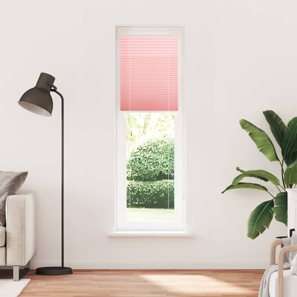 Plisserad persienn rosa 60x200cm tyg bredd 59,4cm polyester