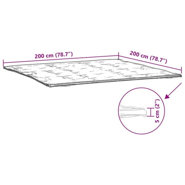 Madrasskydd vit 200x200 cm