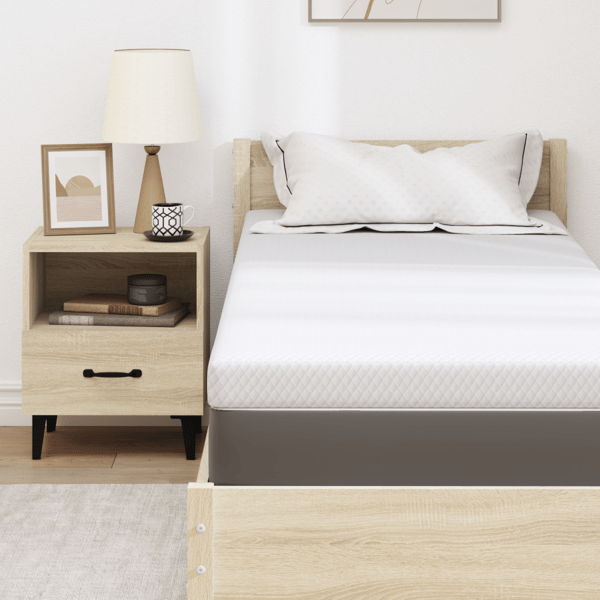 Memory foam madrass toppers 80 x 200 cm Thick Mjuk Vit