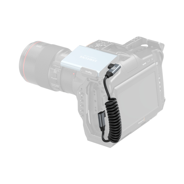 SmallRig 4793 USB-C Angled to USB-C Angled Coiled Data Cable