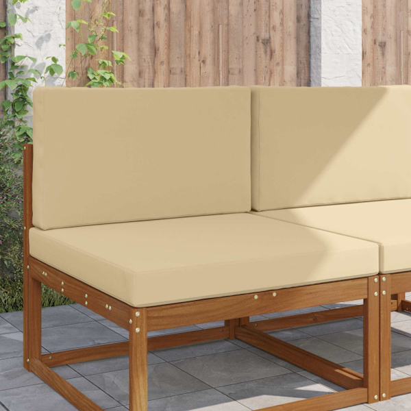 Utomhus Soffa Kudde 2 pcs Beige Polyester