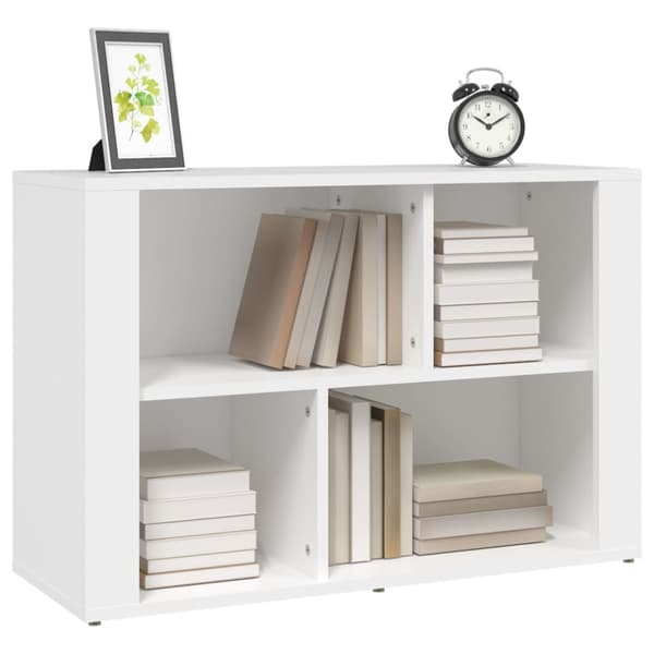 Skänk vit 80x30x54 cm konstruerat trä