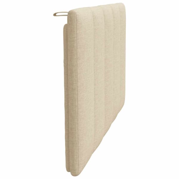 Headboard Cushion "Hanko" Cream 80 cm Fabric