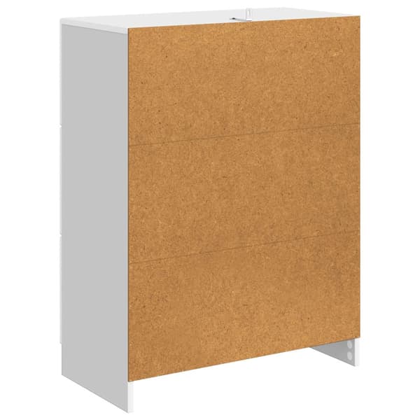Sideboard Vit högglans 66 x 34,5 x 87 cm Konstruerat trä