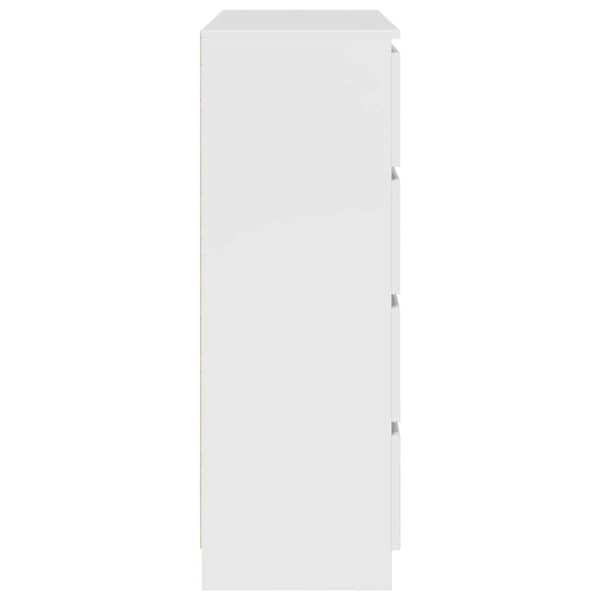 Skänk vit 100x35x99 cm konstruerat trä