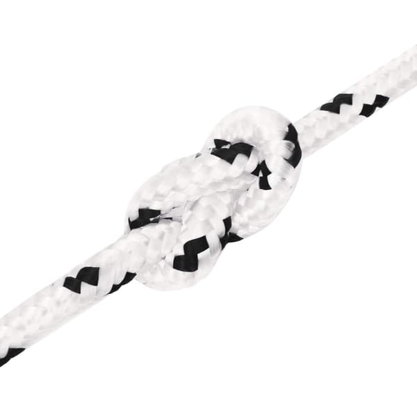 Mångsidigt bruksrep 10 mm 25 m Vit Polyester