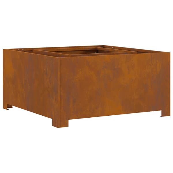Eldstad Brun 80 x 80 x 40 cm Väderbeständig stål