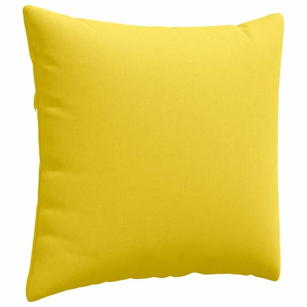 Sofakuddar 2 pcs Ljusgul 50 x 50 cm tyg