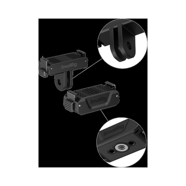 SmallRig 5918 Bidirectional QR Folding Adapter Support with 2-Prong Mount and 1/4"-20 Threaded hole