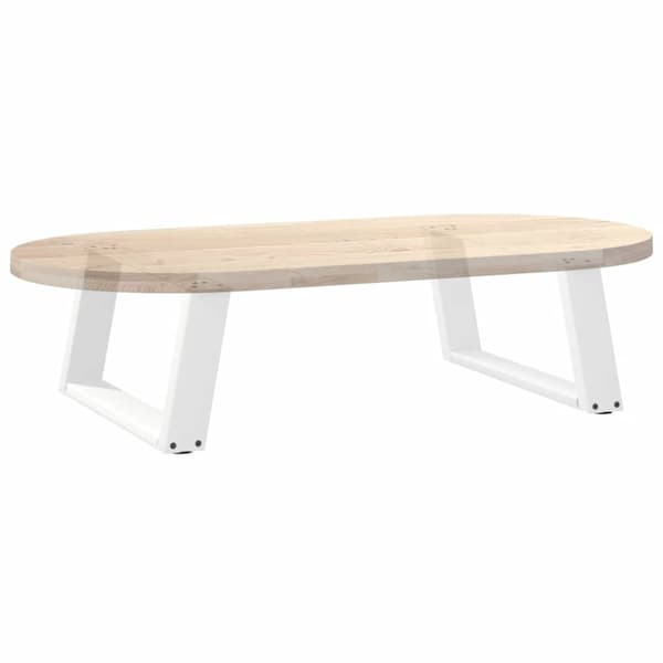 Soffbordsben U-formade 2 st vita 60x(30-31) cm stål