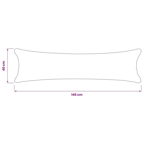 Kuddöverdrag HEERLEN Mörkgrå 40 x 145 cm Bouclé