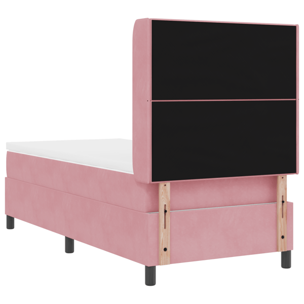 Bäddfjäder med LED-ljusslingor Rosa 80 x 200 cm Sammet