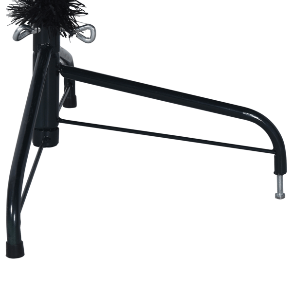 Konstgjord Förbelyst Julgran Svart 210 cm PVC
