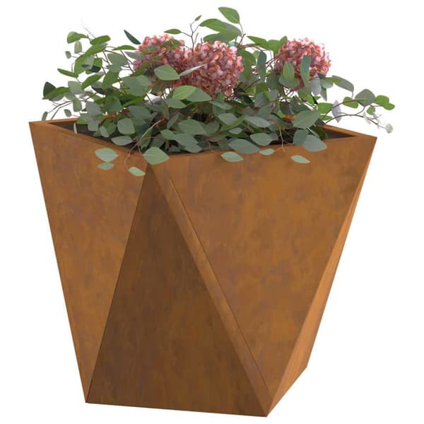 Planteringskärl 2 pcs Rostig 30 x 30 x 30 cm