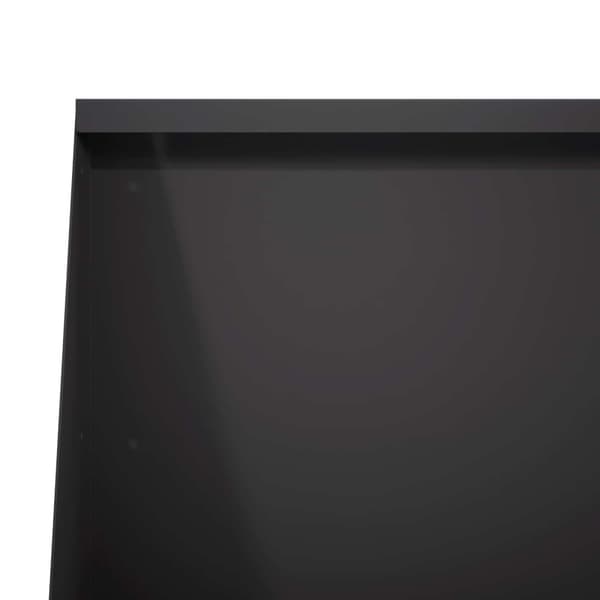 Stödvägg 2 st 80 x 12 x 50 cm Stål Svart