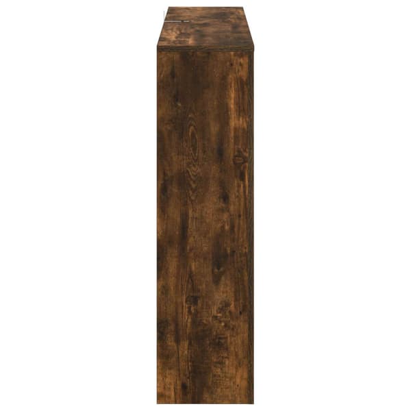 Elektrisk eldstad Rökt ek 100 x 24,5 x 90 cm Konstruerat trä