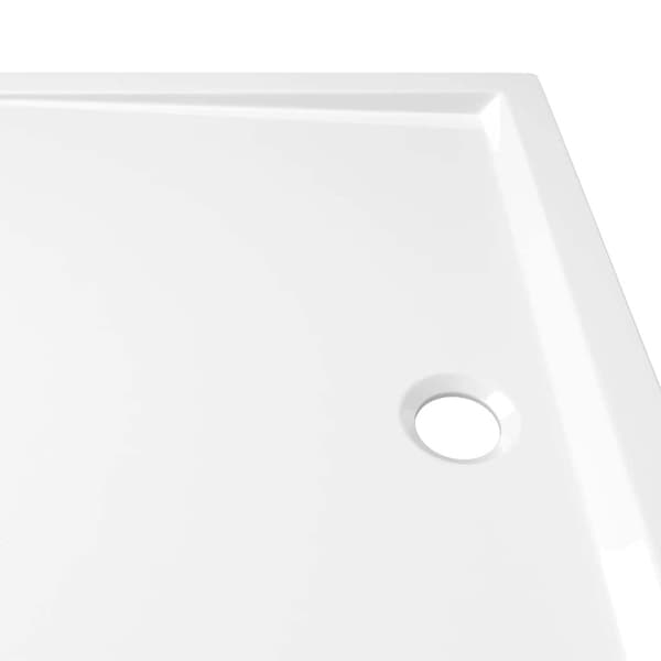 Duschkar rektangulärt ABS vit 70x100 cm