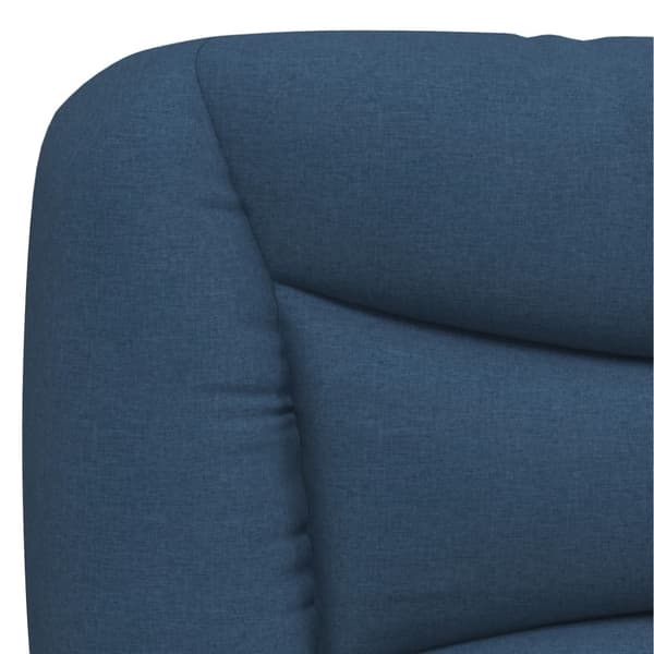 Bed Frame without Mattress "Hvar" Blue 90x190 cm Fabric