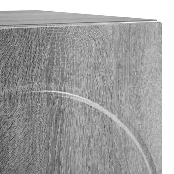 Nattduksbord 2 st Grå Sonoma 33,5 x 34,5 x 50 cm