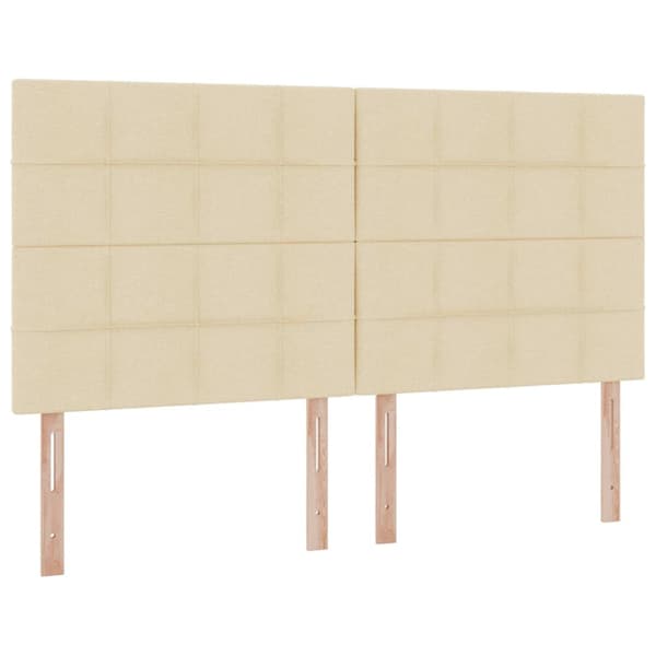 Förvaringssäng med madrass Kräm 180 x 200 cm Polyester