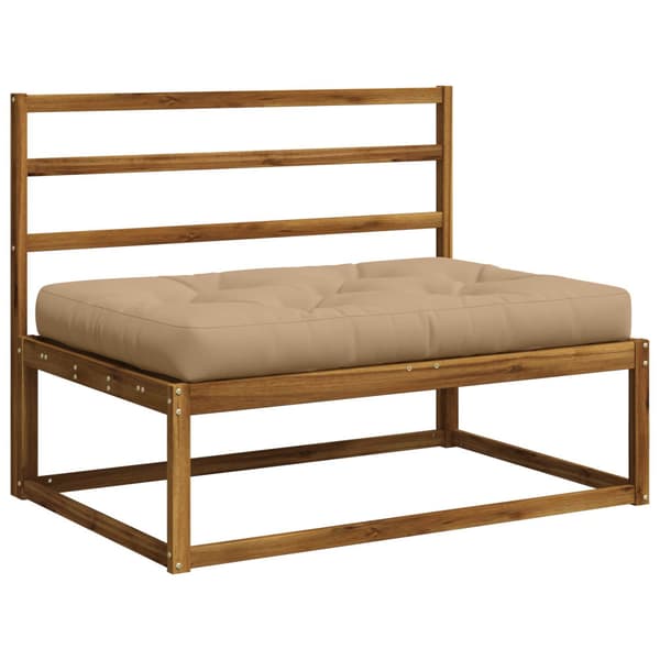 Pallkudd VIANEN 100% Polyester Sand 120 x 80 x 12 cm