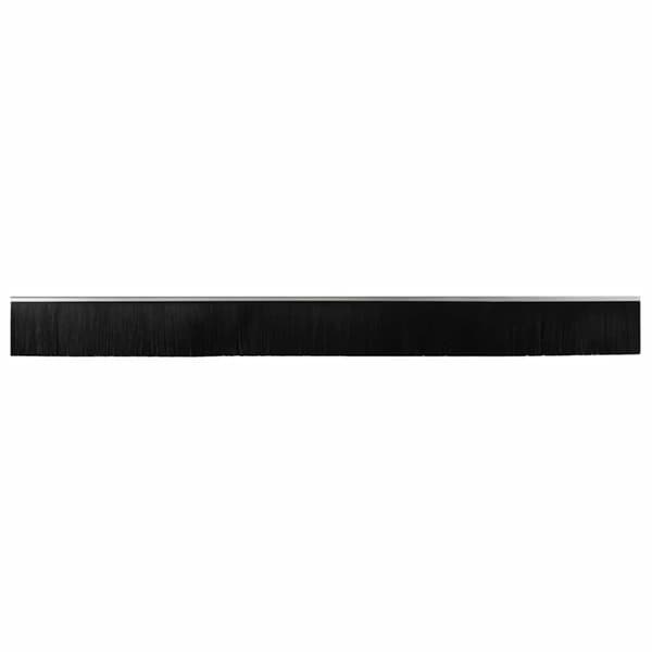 Självhäftande dörrborstlist 6 pcs Silver 100 cm