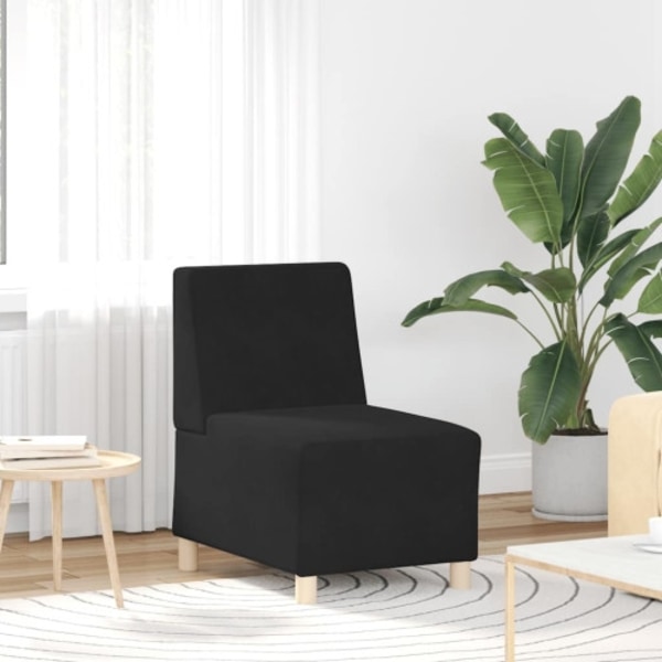 Soffstol svart 55 cm sammet